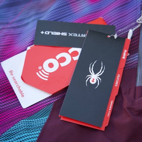 Spyder Turret Shell Geo Ray Viola Ski/Snowboarding Pants Woman's Size XL - Picture 16 of 16